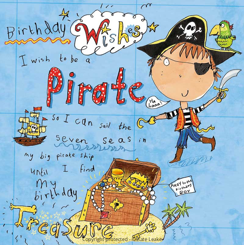Kate Leake Pirate card